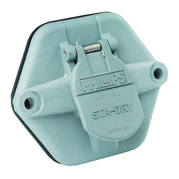 Phillips Socketbreaker, 7-Way, Sta-Dry, 20A Circuit Breaker Split Pin, Nylon Housing 16-762 - main